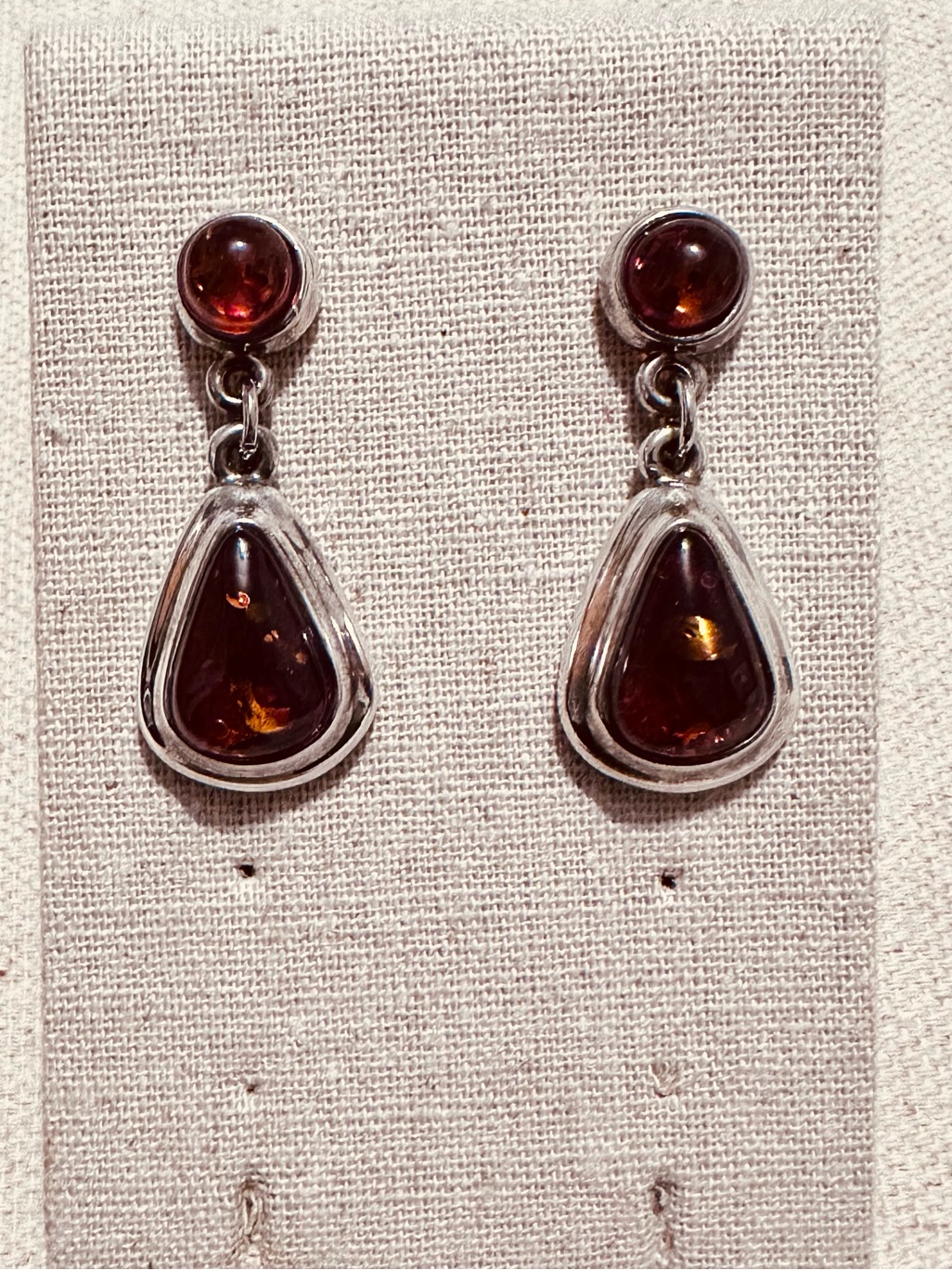Vintage  Earrings  Vintage Amber Earrings